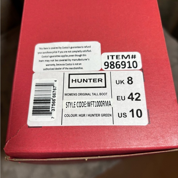 BNIB FOREST GREEN HUNTER BOOTS - Picture 4 of 5